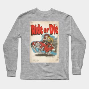 Vintage Hot Rod magazine-  Ride or Die Long Sleeve T-Shirt